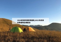 2024欧洲杯颁奖黄健翔,2021年欧洲杯黄健翔在哪解说