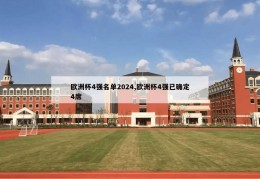 欧洲杯4强名单2024,欧洲杯4强已确定4席